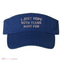 Funny Retro Football I Just Hope Both Teams Have Fun Gift Visor thumb 0
