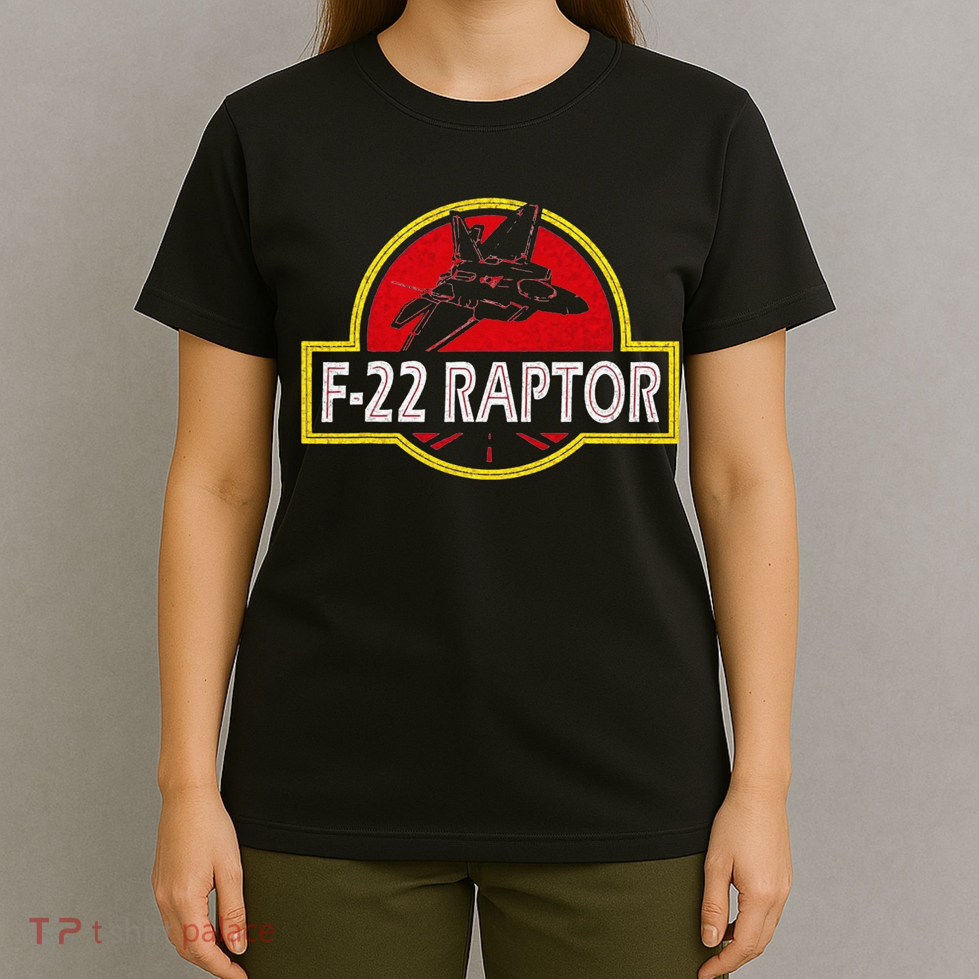F22 Raptor Fighter Jet Pilot Airplane 4th of July Vintage T-Shirt