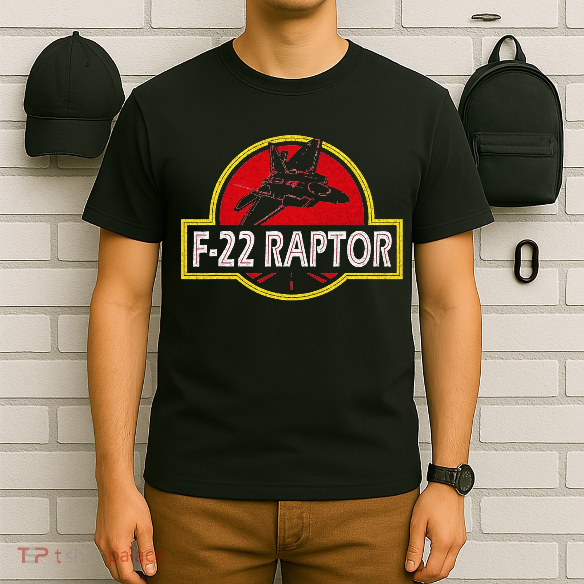 F22 Raptor Fighter Jet Pilot Airplane 4th of July Vintage T-Shirt
