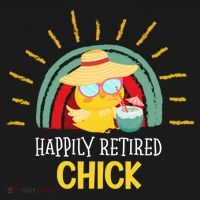 Funny Retirement For Retiree And Happily Retired Chick Gift Doggie Tank thumb 4