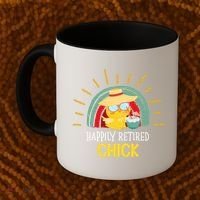 Funny Retirement For Retiree And Happily Retired Chick Gift Coffee Mug thumb 2