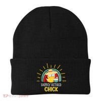 Funny Retirement For Retiree And Happily Retired Chick Gift Beanie thumb 0