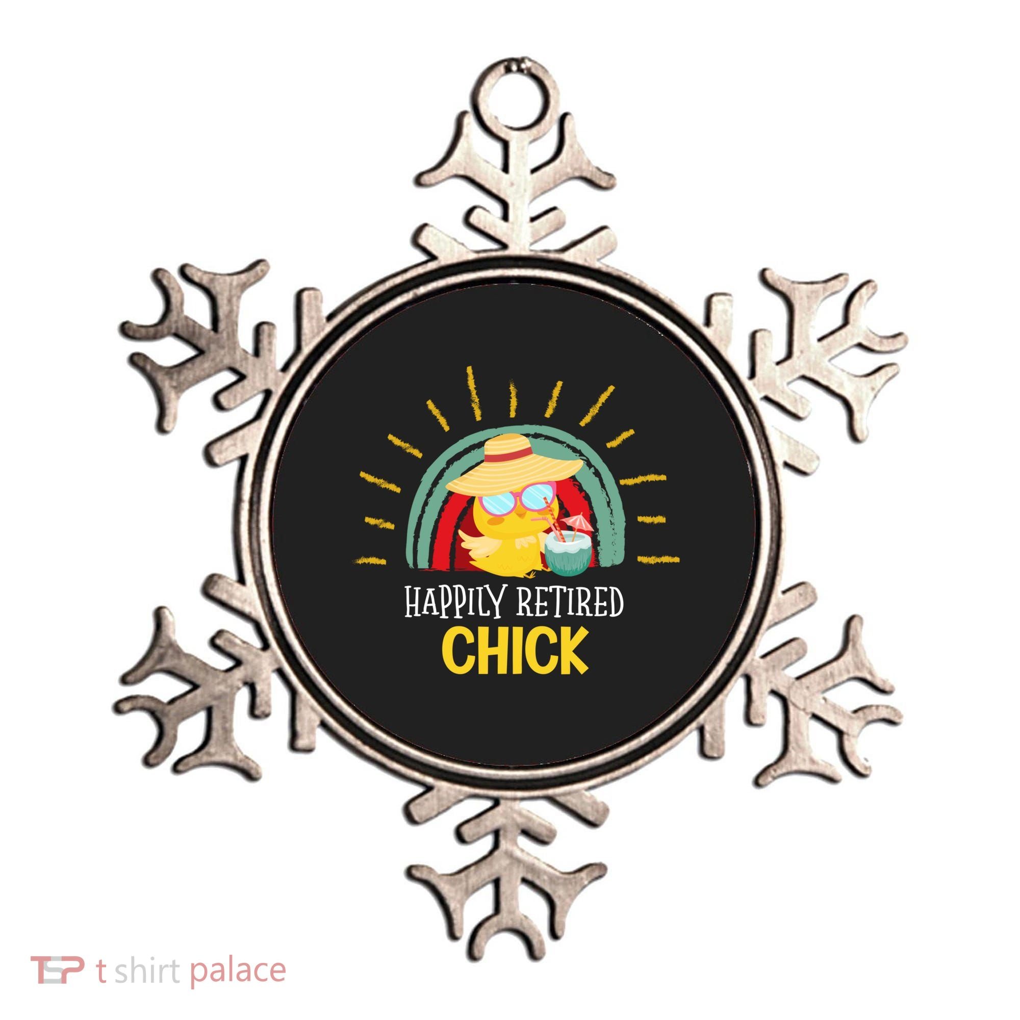 Funny Retirement For Retiree And Happily Retired Chick Gift Ornament