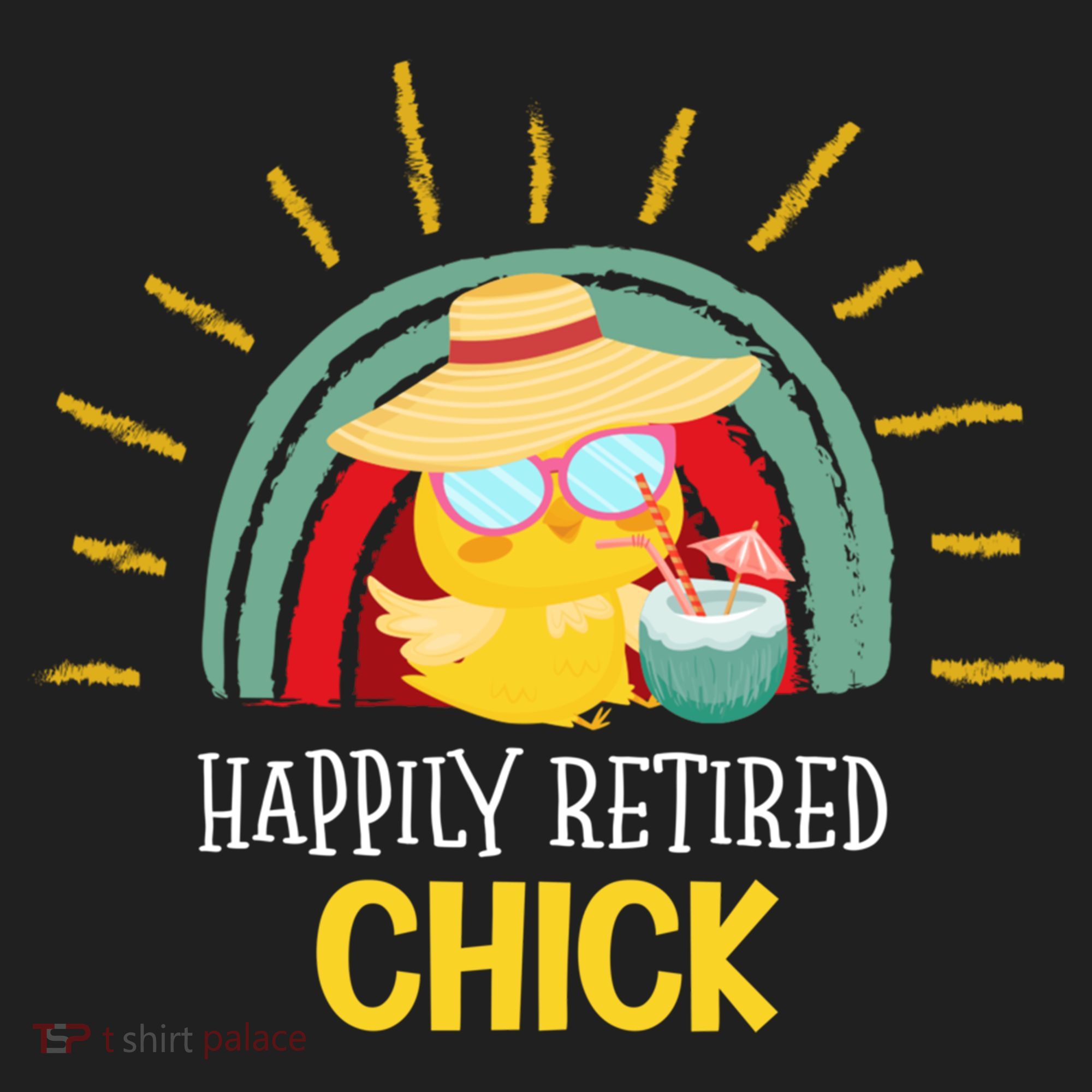 Funny Retirement For Retiree And Happily Retired Chick Gift Golf Towel