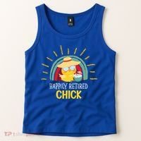 Funny Retirement For Retiree And Happily Retired Chick Gift Tank Top thumb 2