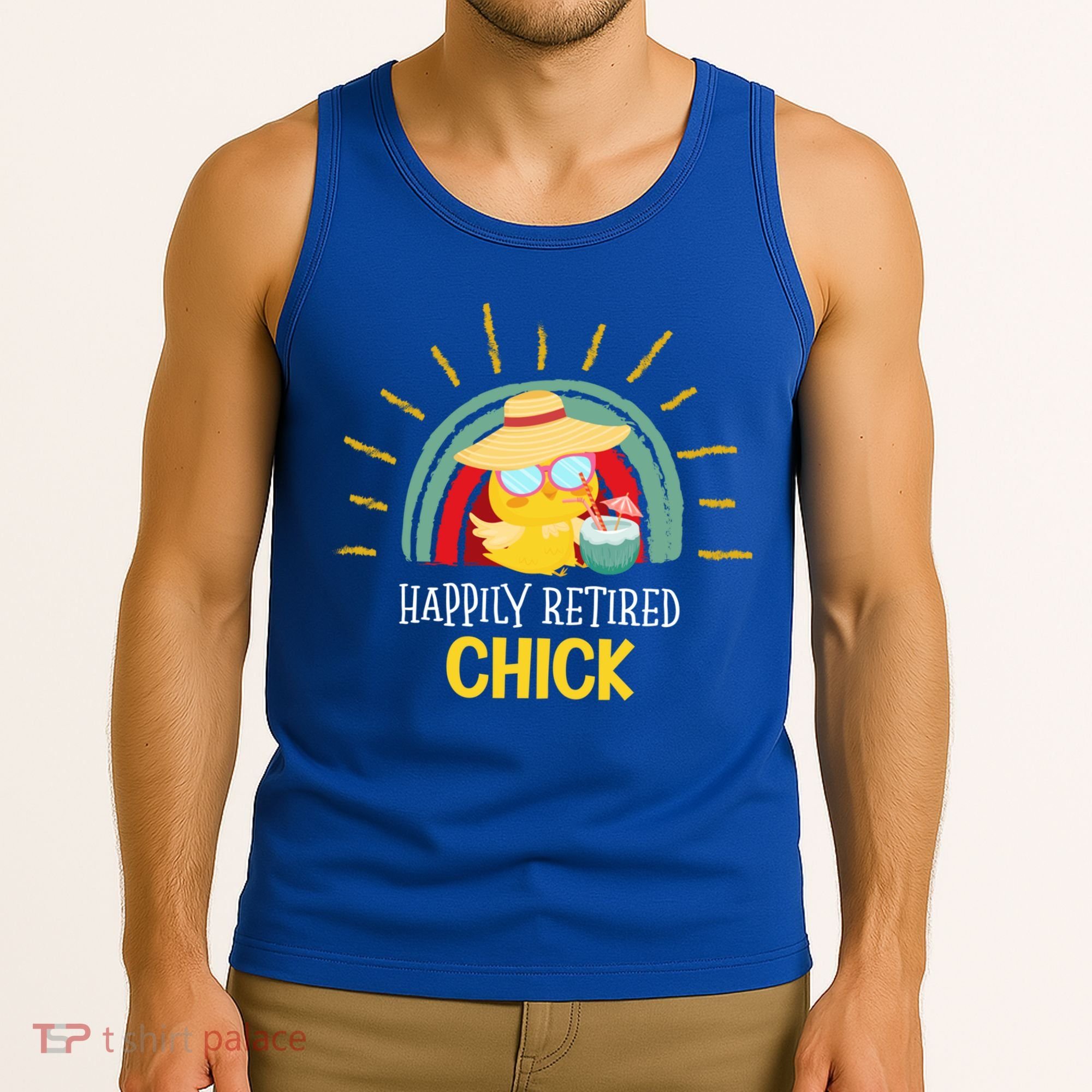 Funny Retirement For Retiree And Happily Retired Chick Gift Tank Top