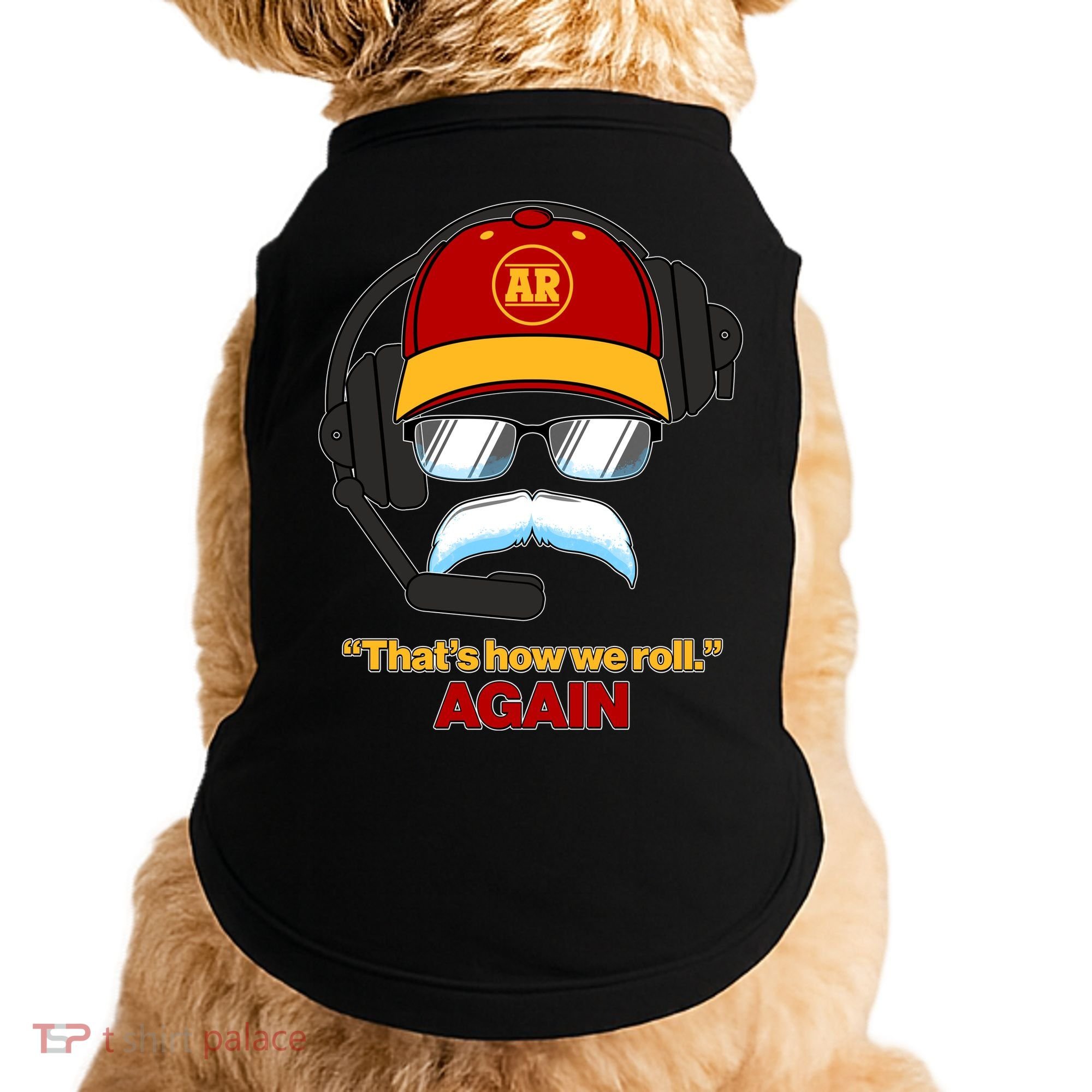 Funny Reid Frozen Mustache ThatS How We Roll Again Doggie Tank