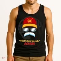 Funny Reid Frozen Mustache ThatS How We Roll Again Tank Top thumb 3