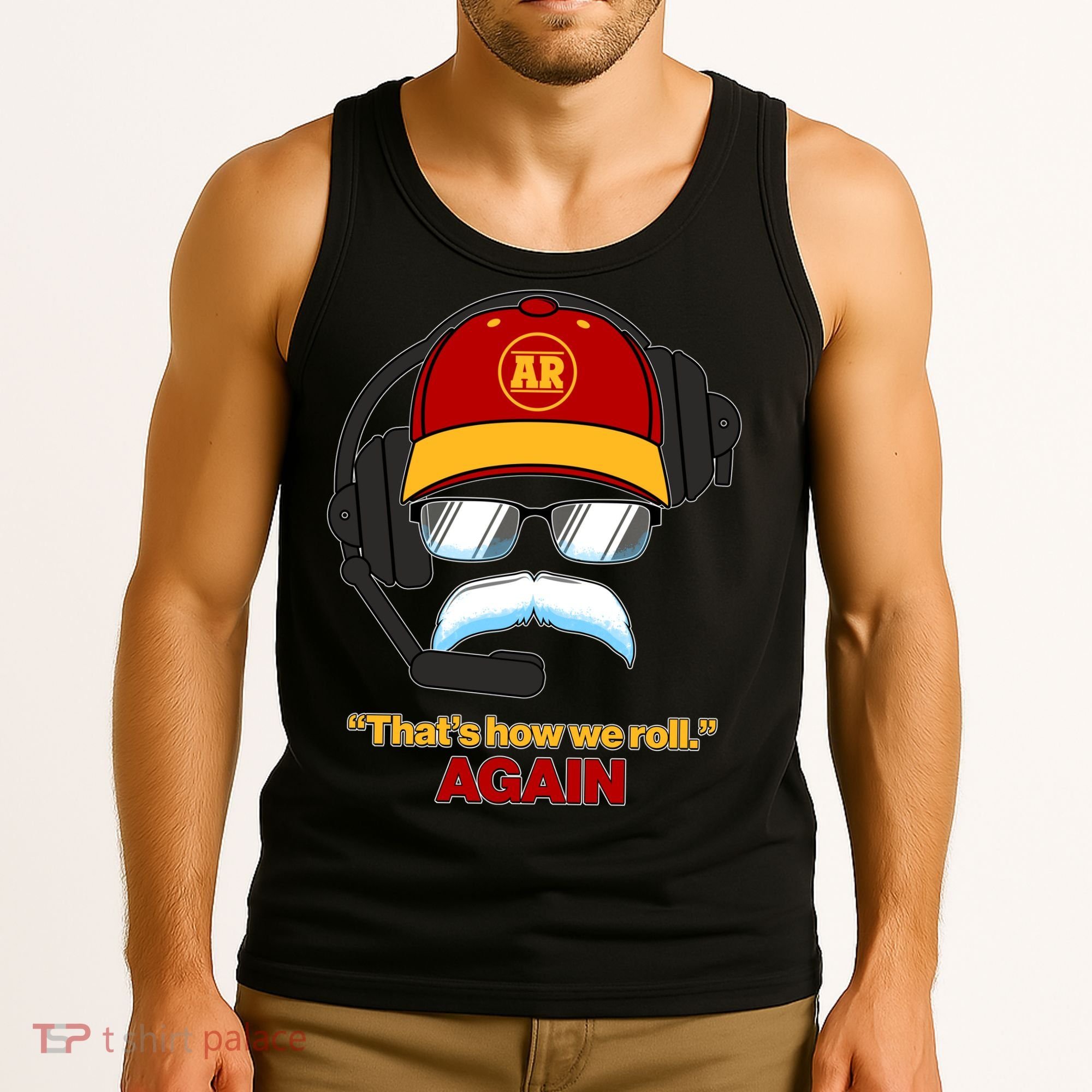 Funny Reid Frozen Mustache ThatS How We Roll Again Tank Top
