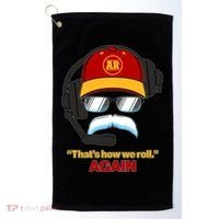 Funny Reid Frozen Mustache ThatS How We Roll Again Golf Towel thumb 0