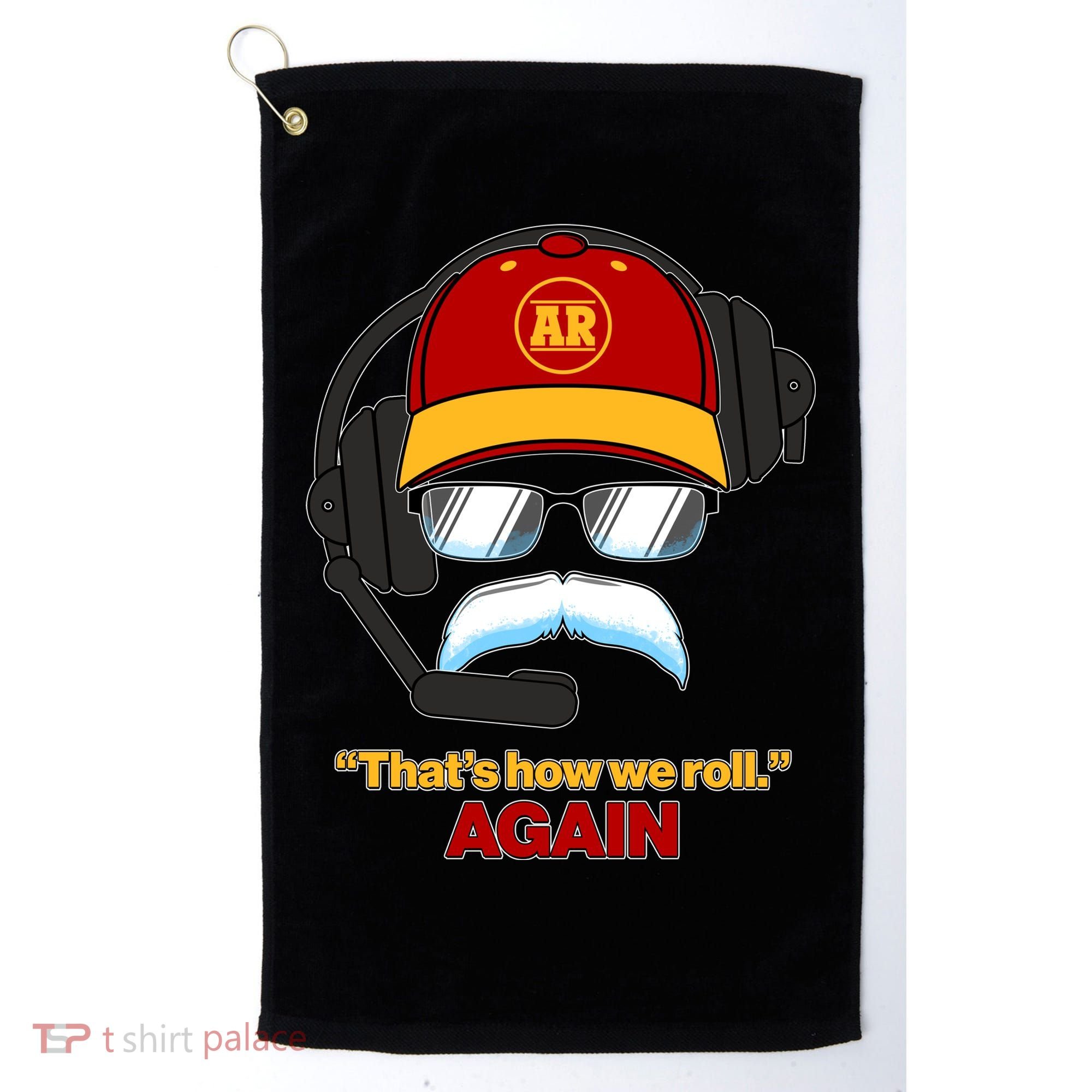 Funny Reid Frozen Mustache ThatS How We Roll Again Golf Towel
