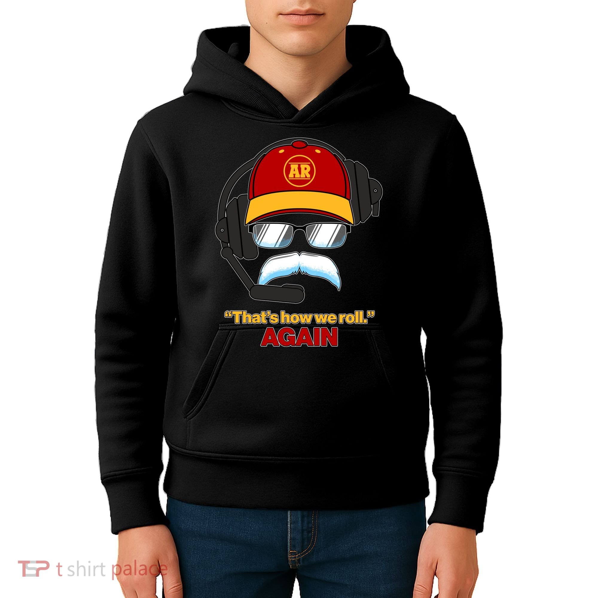 Funny Reid Frozen Mustache ThatS How We Roll Again Kids Hoodie