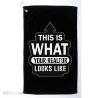 Funny Realtor For Real Estate Agents Golf Towel thumb 0