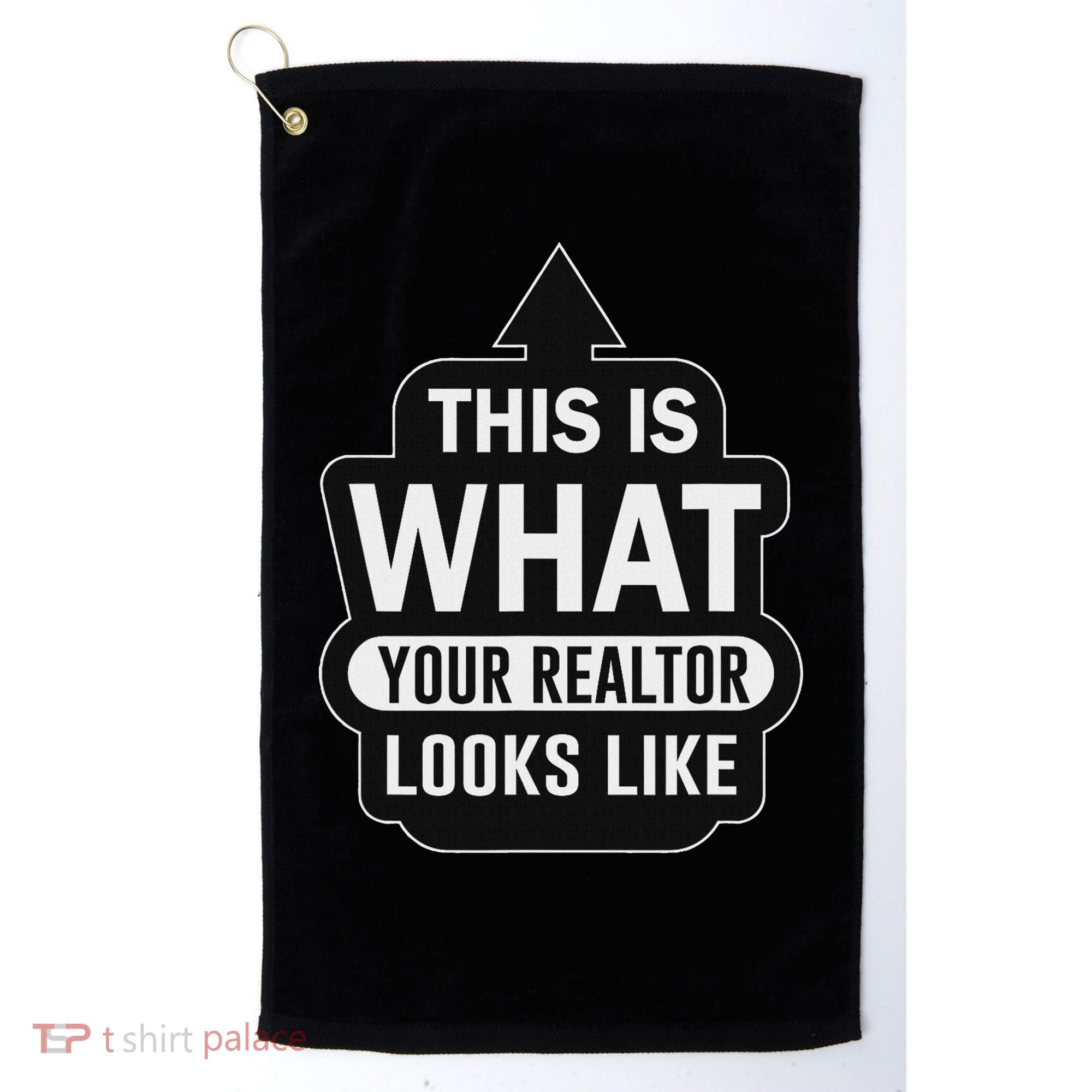 Funny Realtor For Real Estate Agents Golf Towel