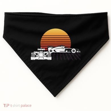 Formula Racing Fan Design Great Gift For Speed Freaks USA-Made Doggie Bandana