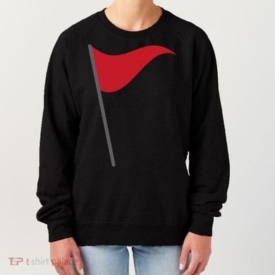 Funny Red Flag Warning Halloween Costume Women's Sweatshirt