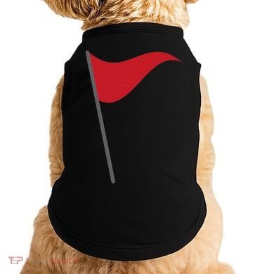Funny Red Flag Warning Halloween Costume Doggie Tank