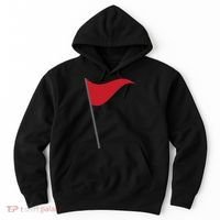 Funny Red Flag Warning Halloween Costume Hoodie thumb 0