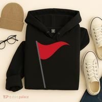 Funny Red Flag Warning Halloween Costume Hoodie thumb 4