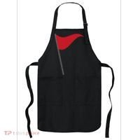 Funny Red Flag Warning Halloween Costume Apron thumb 0