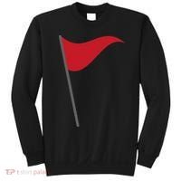 Funny Red Flag Warning Halloween Costume Sweatshirt thumb 0
