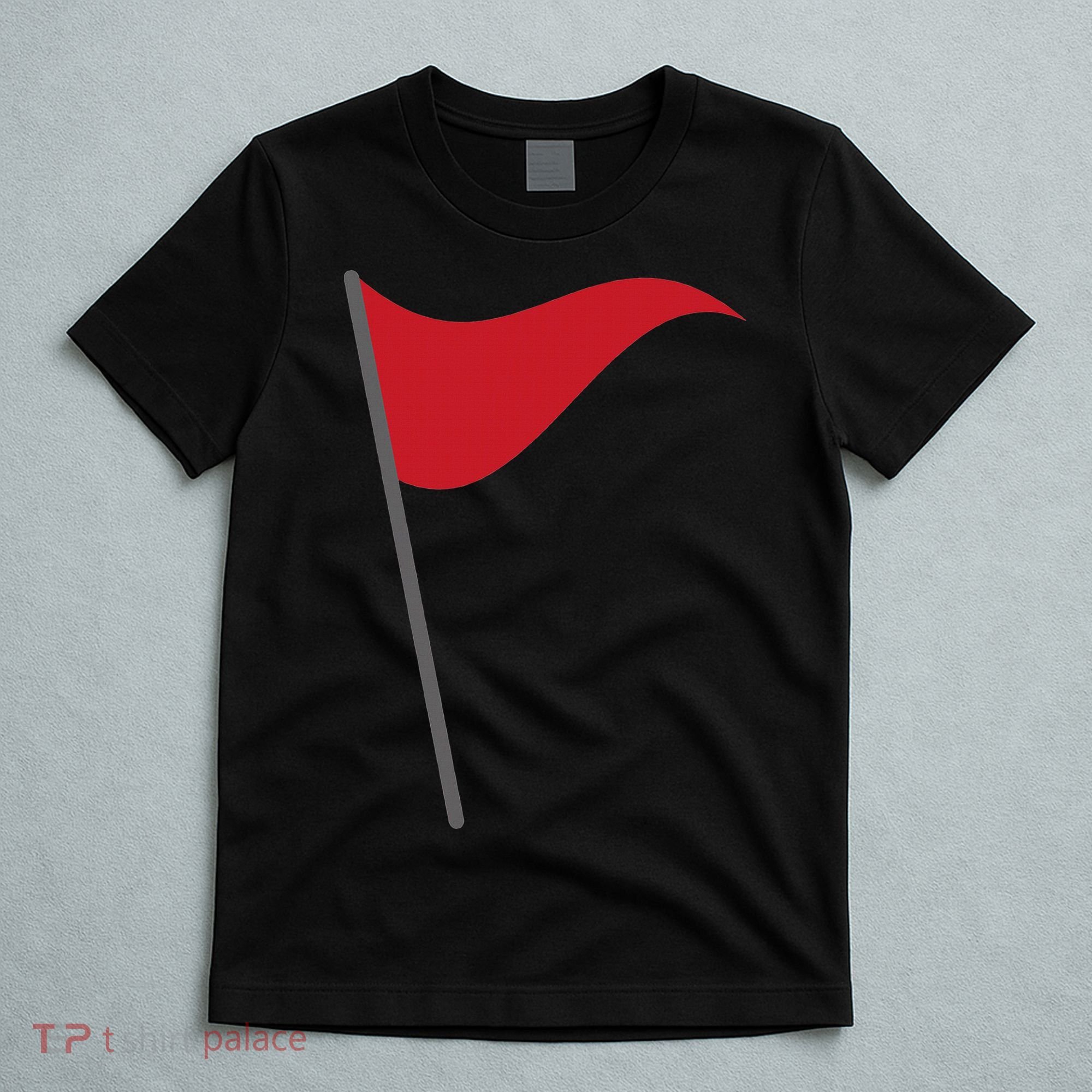 Funny Red Flag Warning Halloween Costume T-Shirt