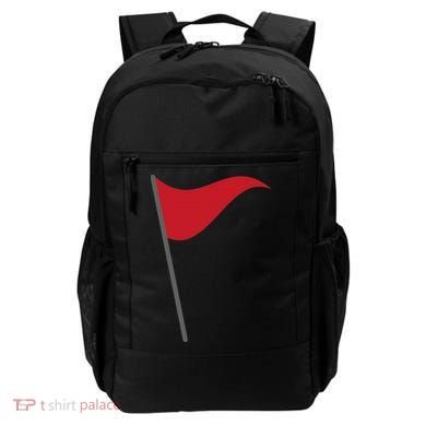 Funny Red Flag Warning Halloween Costume Backpack