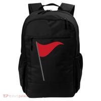 Funny Red Flag Warning Halloween Costume Backpack thumb 0