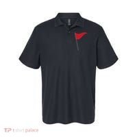 Funny Red Flag Warning Halloween Costume Polo thumb 0