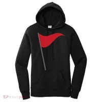 Funny Red Flag Warning Halloween Costume Women's Hoodie thumb 0