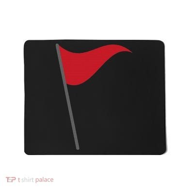Funny Red Flag Warning Halloween Costume Mousepad