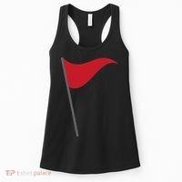 Funny Red Flag Warning Halloween Costume Women's Tank Top thumb 0