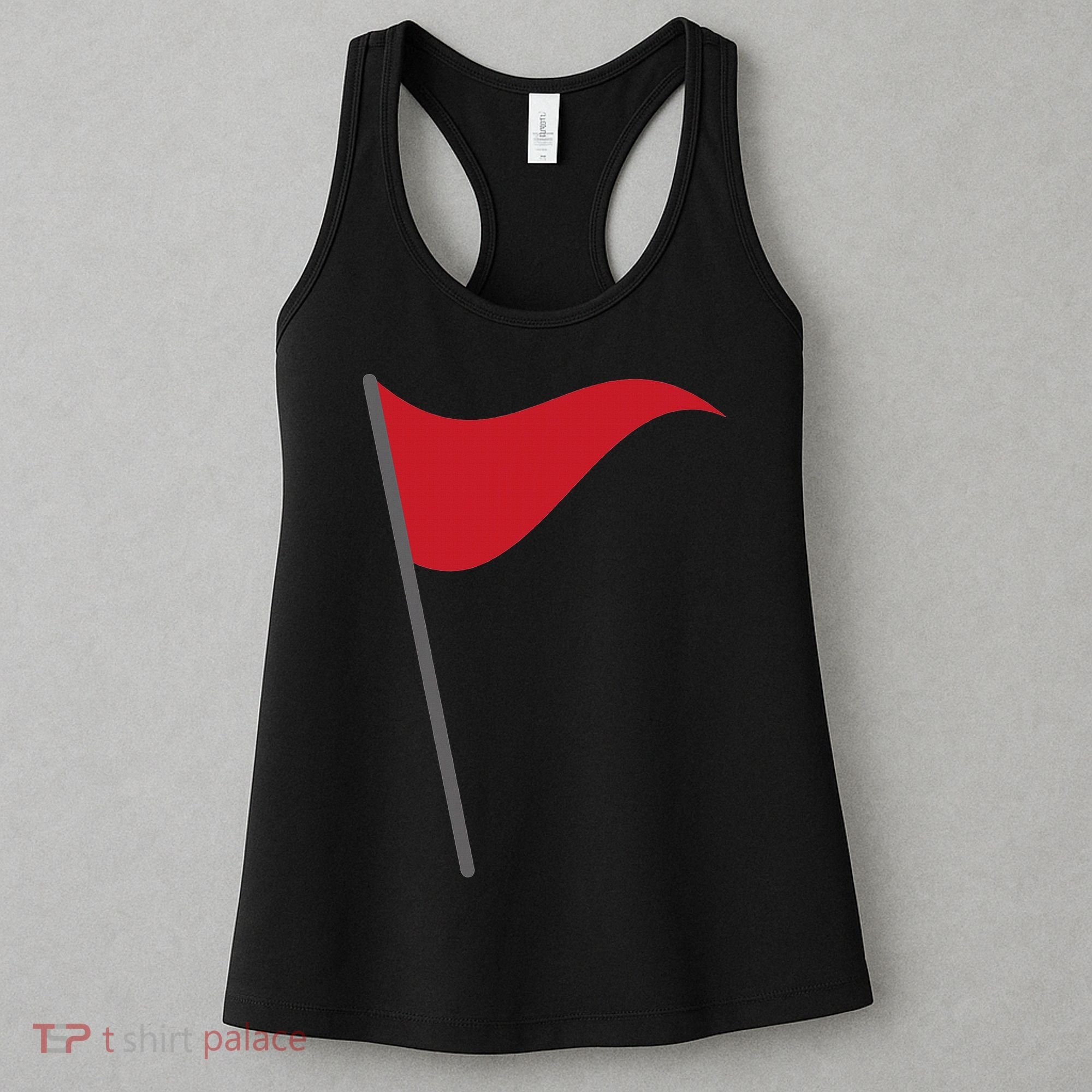 Funny Red Flag Warning Halloween Costume Women's Tank Top