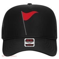 Funny Red Flag Warning Halloween Costume Hat thumb 0