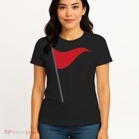 Funny Red Flag Warning Halloween Costume Women's T-Shirt thumb 4