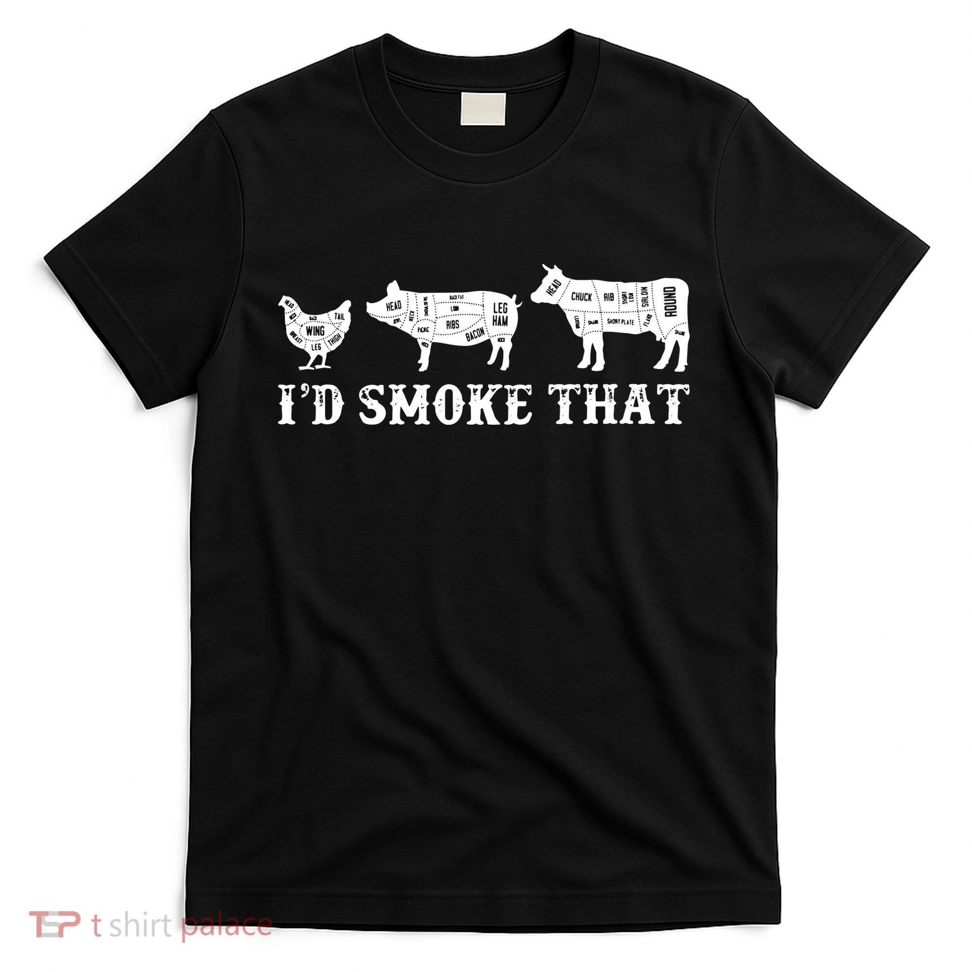 Funny Retro Grilling BBQ Smoker Chef Dad GiftI'd Smoke That T-Shirt