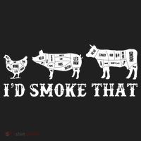 Funny Retro Grilling BBQ Smoker Chef Dad GiftI'd Smoke That Beanie thumb 2