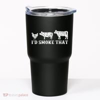 Funny Retro Grilling BBQ Smoker Chef Dad GiftI'd Smoke That Tumbler thumb 0