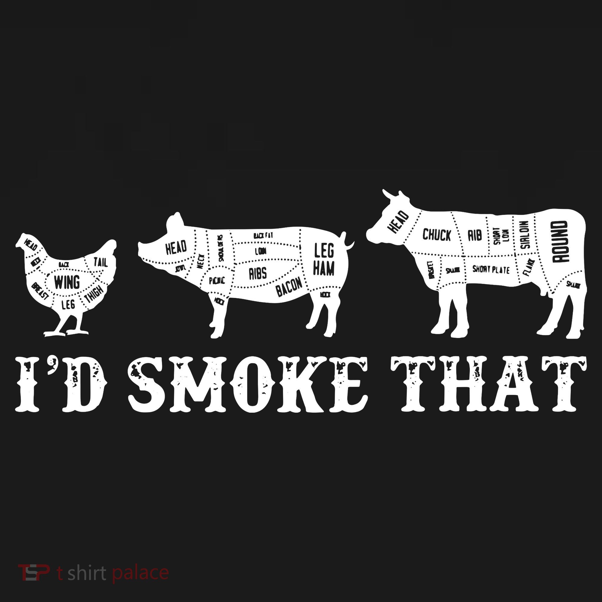 Funny Retro Grilling BBQ Smoker Chef Dad GiftI'd Smoke That Mousepad