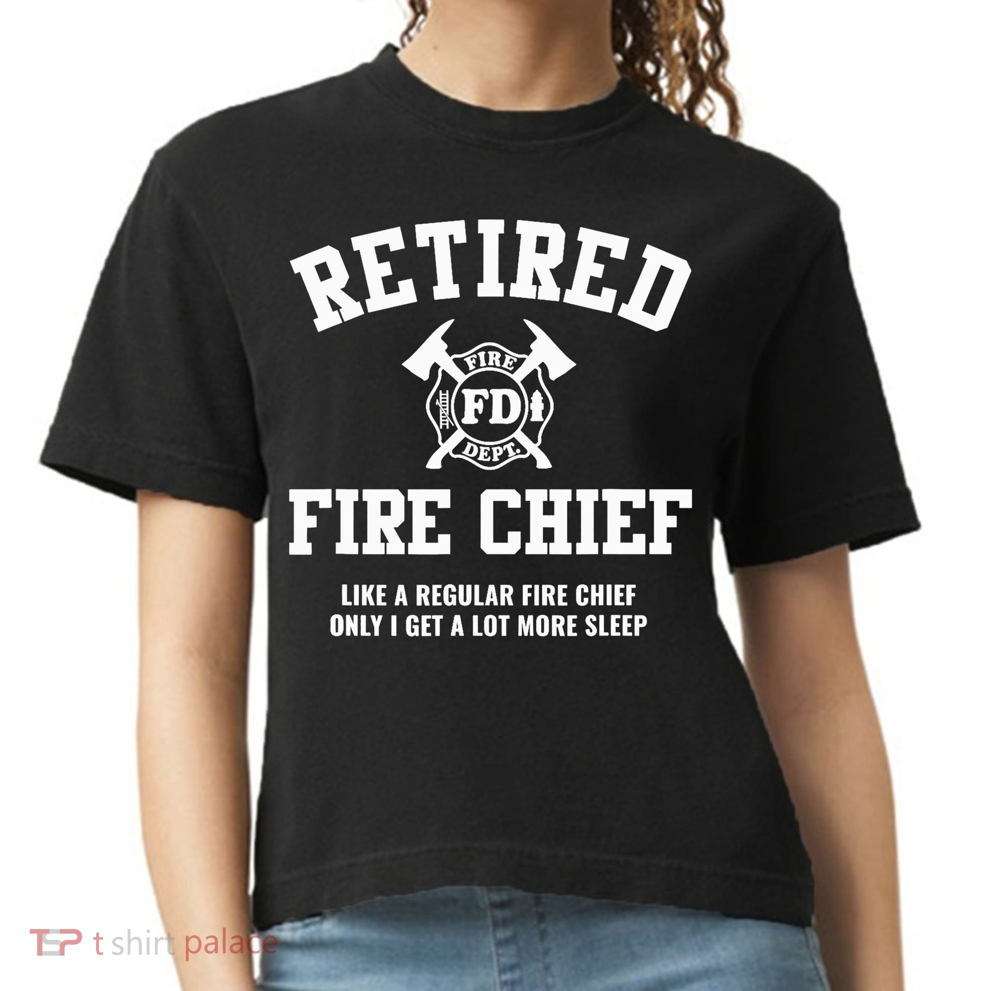 Firefighter Retirement Gifts Funny Retired Fire Chief Comfort Colors Boxy T-Shirt