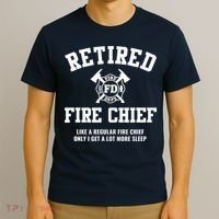 Firefighter Retirement Gifts Funny Retired Fire Chief T-Shirt thumb 3