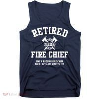 Firefighter Retirement Gifts Funny Retired Fire Chief Tank Top thumb 0