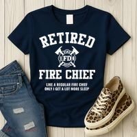 Firefighter Retirement Gifts Funny Retired Fire Chief Women's T-Shirt thumb 3