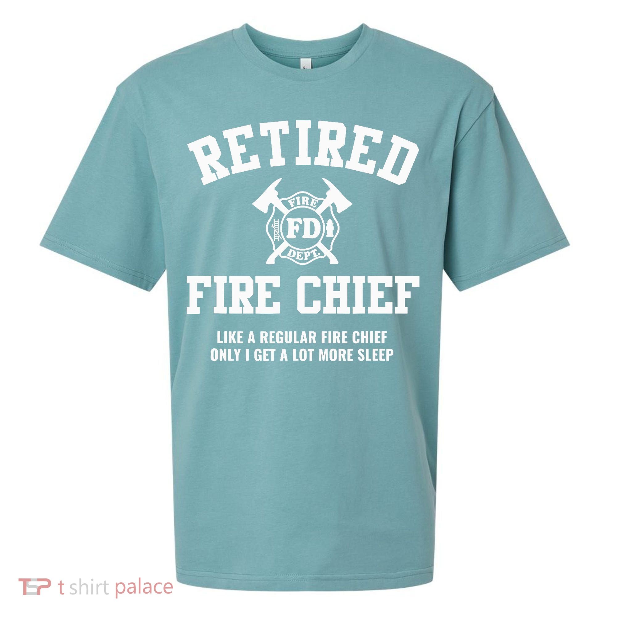 Firefighter Retirement Gifts Funny Retired Fire Chief Sueded Cloud Jersey T-Shirt