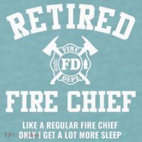 Firefighter Retirement Gifts Funny Retired Fire Chief Sueded Cloud Jersey T-Shirt thumb 2