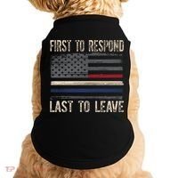 First Responders Great Giftpolice Military Firefighter Emt And Ems Gift Doggie Tank thumb 0