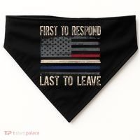 First Responders Great Giftpolice Military Firefighter Emt And Ems Gift USA-Made Doggie Bandana thumb 0