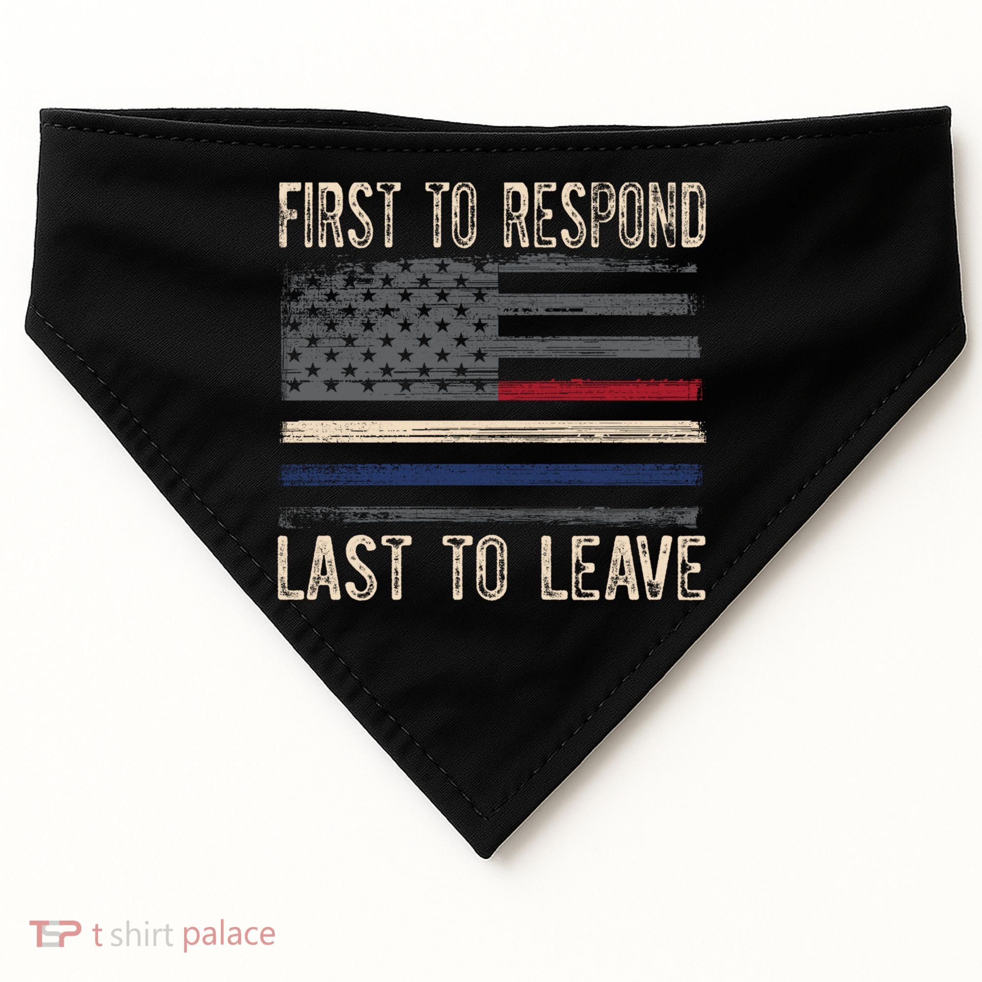First Responders Great Giftpolice Military Firefighter Emt And Ems Gift USA-Made Doggie Bandana