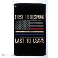 First Responders Great Giftpolice Military Firefighter Emt And Ems Gift Golf Towel thumb 0