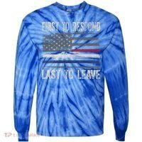 First Responders Great Giftpolice Military Firefighter Emt And Ems Gift Tie-Dye Long Sleeve Shirt thumb 0